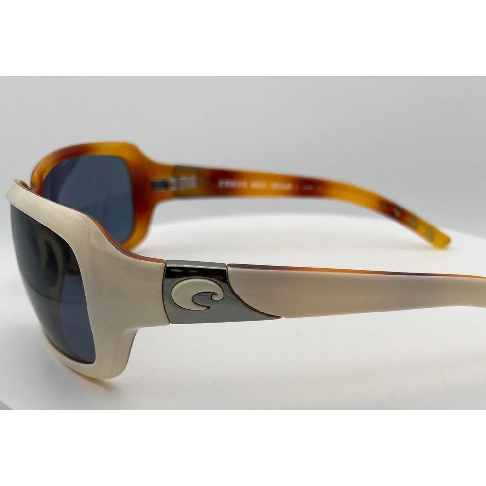 Costa Del Mar Isabela IB29 White Tortoise Oversized Polarized  Sunglasses